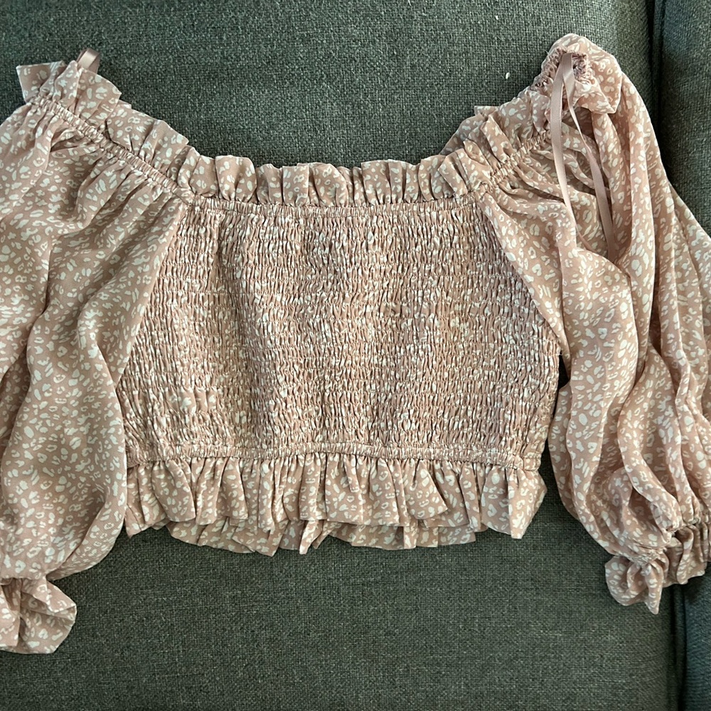 Pink Ruffle Smocked Top - Picture 4 of 4